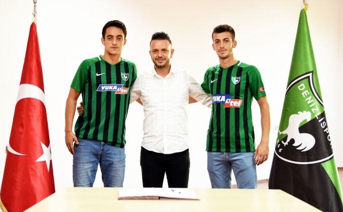 Denizlispor, Emirhan Kacolu ve Burak Gmta ile profesyonel szleme imzalad