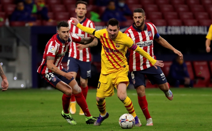 Atletico evinde Barcelona'dan 3 puan skp ald