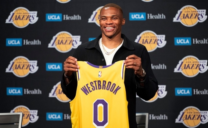 Westbrook: 'Lakers'a katılmış olmak, olağanüstü bir şey' - Los Angeles  Lakers