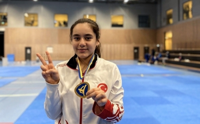 Tekvandoda milli sporcudan altn madalya