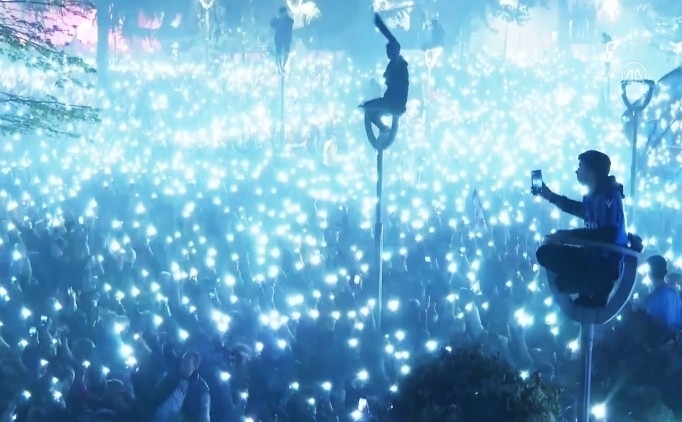 Trabzonspor'un �stanbul'da kutlama g�n�