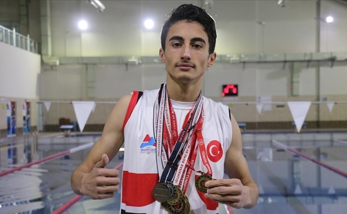 A�r�l� �zel sporcu Furkan, milli forma hayaliyle kula� at�yor