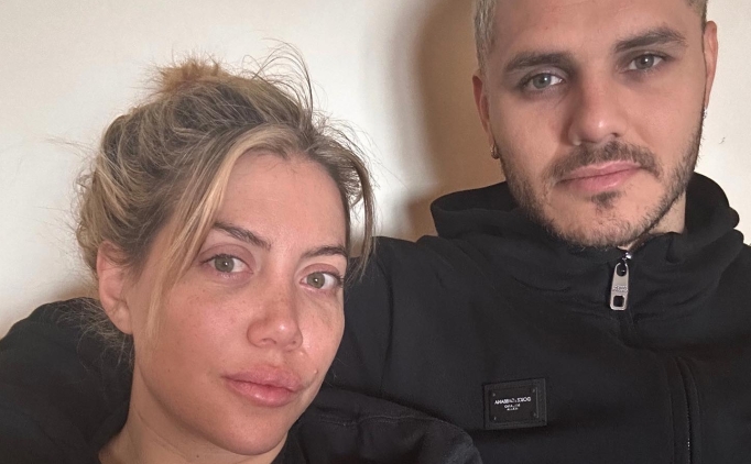 Galatasaray taraftarndan Wanda Nara'ya destek!