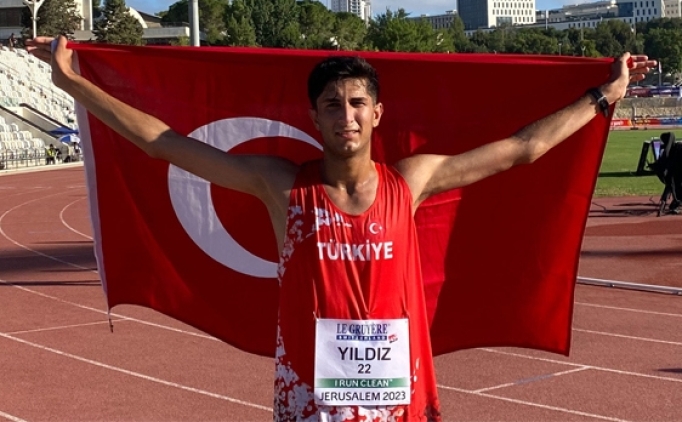 Milli atlet T�rkiye rekoru k�rd�!