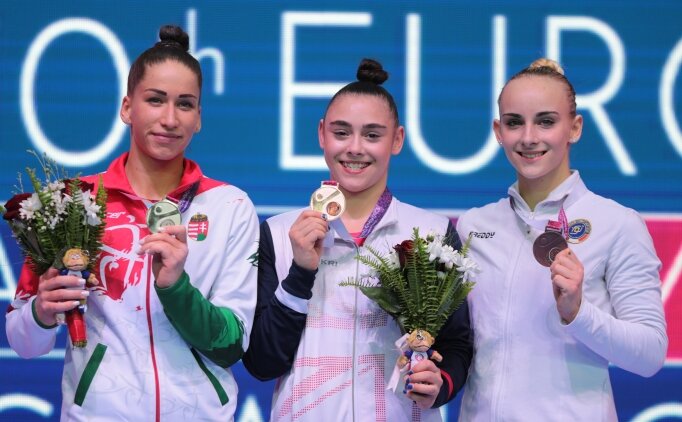 10. Avrupa Artistik Cimnastik �ampiyonas�'nda alt�n madalya Gadirova'n�n!