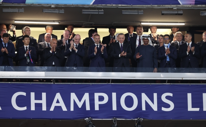 Cumhurbaşkanı Erdoğan, final maçı için Atatürk Olimpiyat Stadı'nda