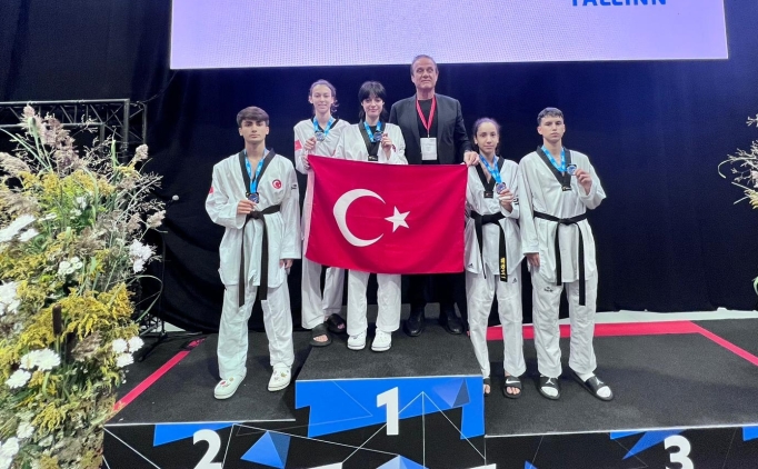 Milli tekvandoculardan 2'si alt�n 5 madalya