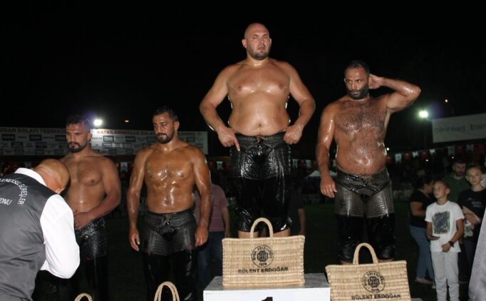 Biga G�re�leri'nde ba�pehlivan Ertu�rul Da�deviren