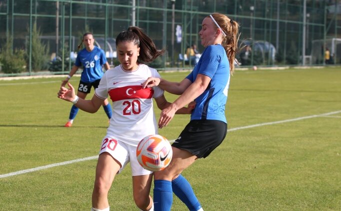 U19 Kad�n Milli Tak�m�, Estonya'y� ge�ti