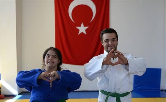 �zel Sporcular Down Judo Milli Tak�m� se�meleri yap�ld�