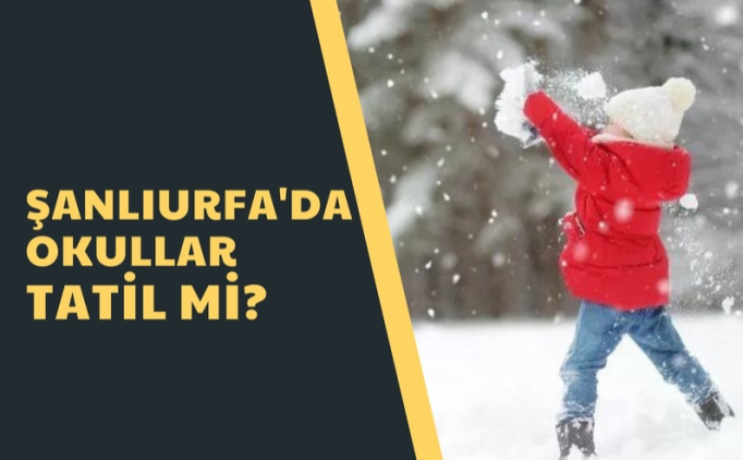 anlurfa okullar tatil mi? 6 ubat Pazartesi gn yarn anlurfa'da okullar tatil mi?  