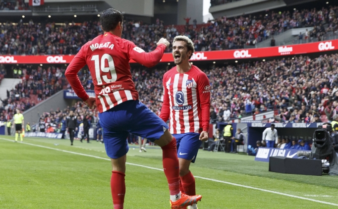 Atletico Madrid ilk yarda bulduu gollerle kazand