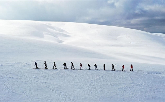 Kar ya�may�nca Kurtik Da��'nda antrenman yapt�lar