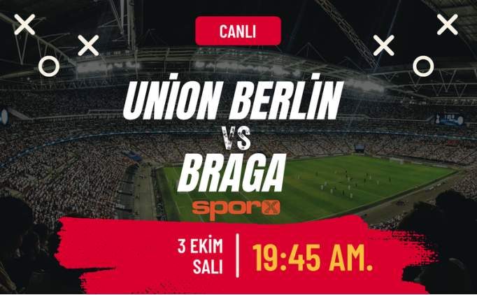 Union Berlin Braga Ma Canl zle ifresiz TV8,5 zle | Union Berlin Braga ma ne zaman, saat kata, hangi kanalda?