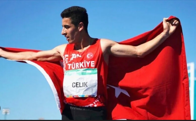 Milli atlet Mehmet �elik, T�rkiye rekoru k�rd�