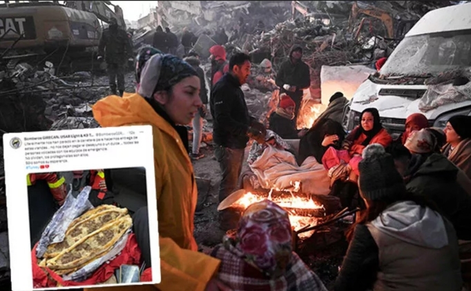 spanyol ekip pide fotorafyla paylat! 'Asl kahraman onlar...'