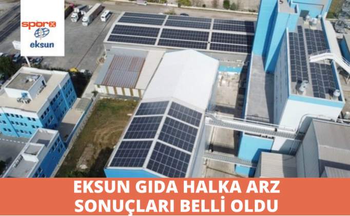 Eksun Gda halka arz sonular akland! Eksun Gda ka lot verdi?
