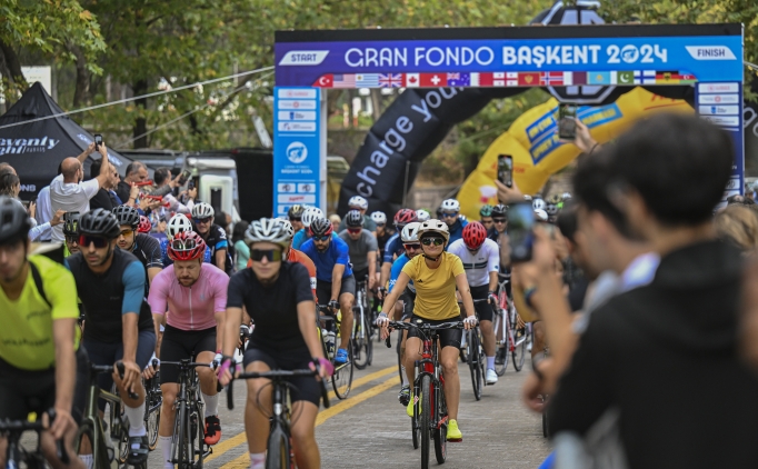Y�zlerce bisiklet�i Gran Fondo Ba�kent'te pedal �evirdi