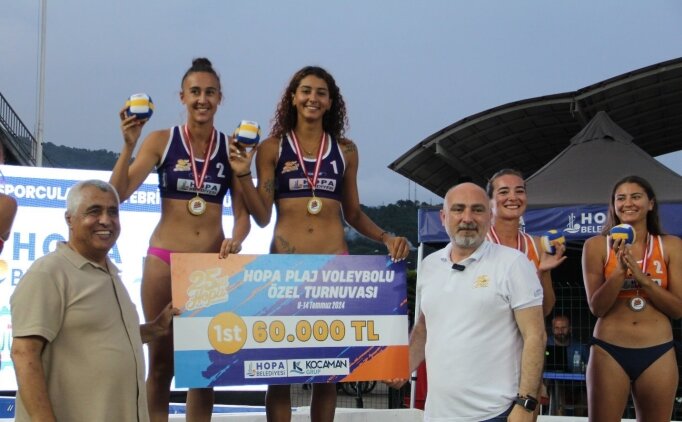 25. Yl Hopa Plaj Voleybolu Uluslararas zel Turnuvas sona erdi