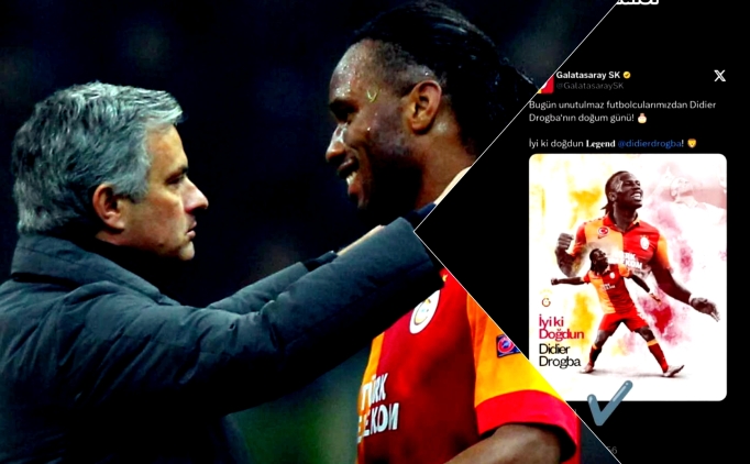 Galatasaray'dan Didier Drogba'ya kutlama yok
