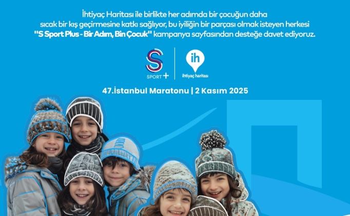 S Sport Plus, 'Hibir ocuk mesin' diyerek 47. stanbul Maratonu'nda kouyor!