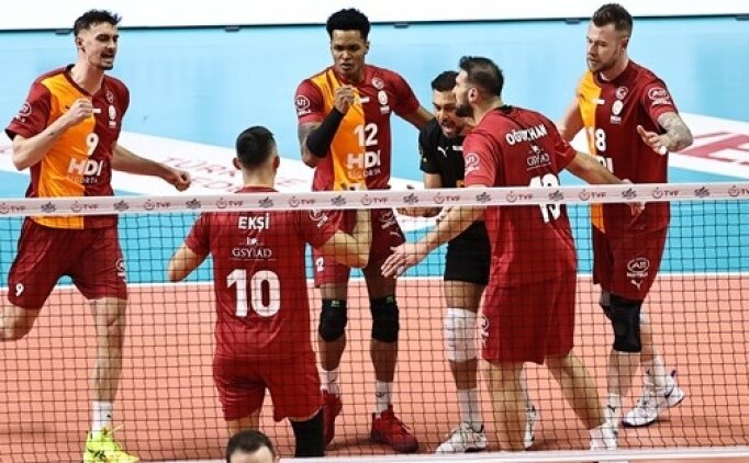 Galatasaray HDI Sigorta, sahas�nda set vermeden galip