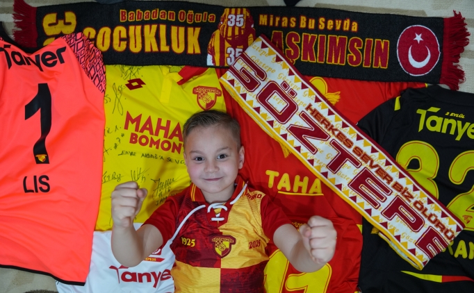 Göztepe'nin küçük fanatiği 'Kuzey Reis' takımını yalnız bırakmıyor