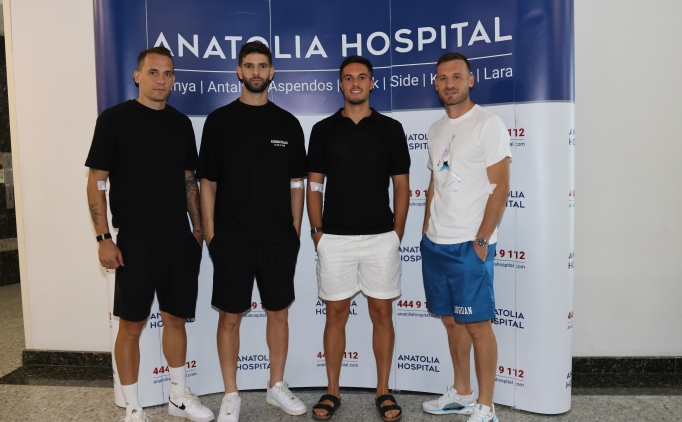 Alanyaspor'da teknik heyet ve futbolcular sağlık kontrolünden geçti