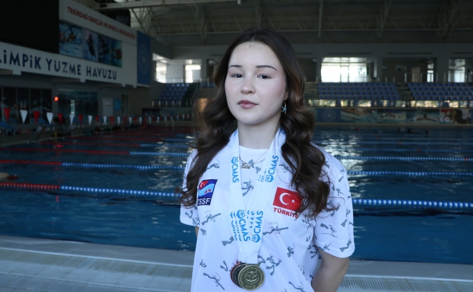 Serbest dalış dünya şampiyonu olan Ece Akgün'ün hedefi yeni başarılar