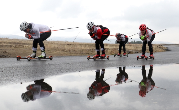 Milli sporcular, olimpiyatlara ve uluslararas� m�sabakalara asfaltta haz�rlan�yor