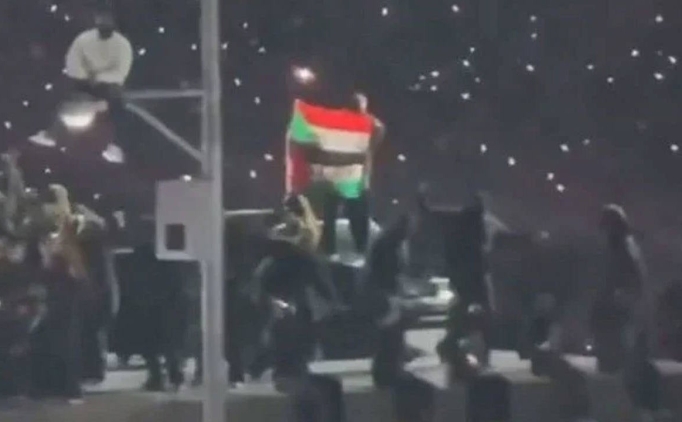 S�per Bowl'da Gazze protestosu