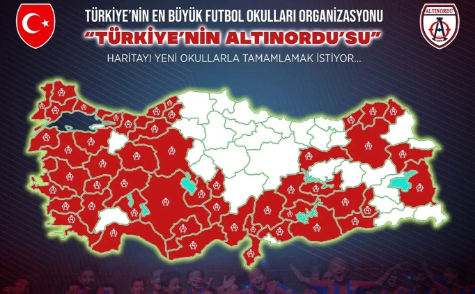 Alt�nordu 30 ilde daha futbol okulu a�acak