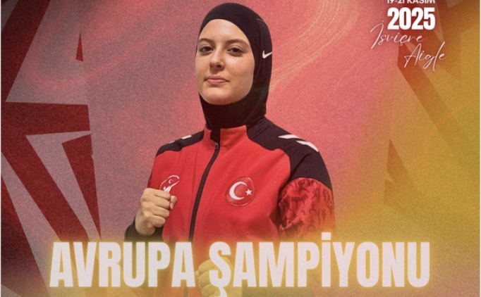  Elifnaz Kseolu, tekvando genlerde Avrupa ampiyonu!