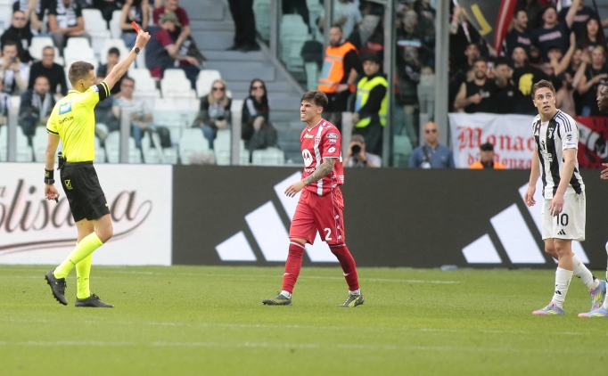 Kenan'ın kırmızı kart gördüğü maçta Juventus galip!