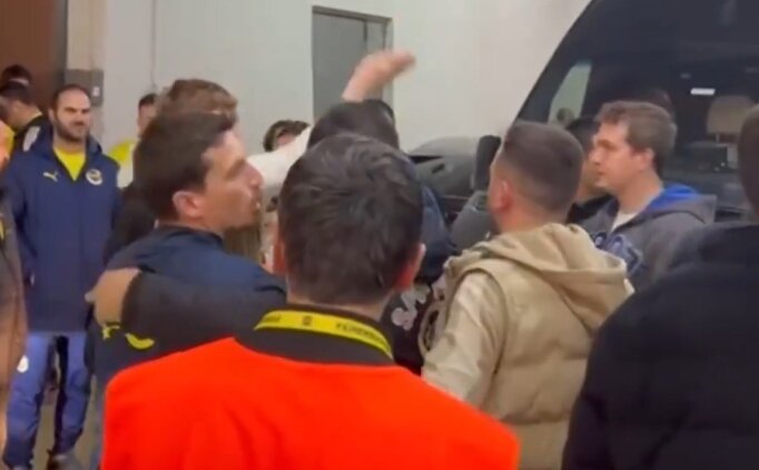 Fenerbah�e - Rizespor ma�� sonras� arbede!