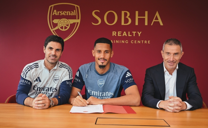 Arsenal, William Saliba ile yeni s�zle�me imzalad�