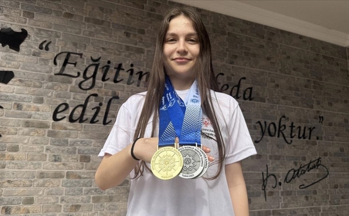 zel sporcu Eda Nur Bier, Dnya K Oyunlar'ndaki baarsyla gz doldurdu