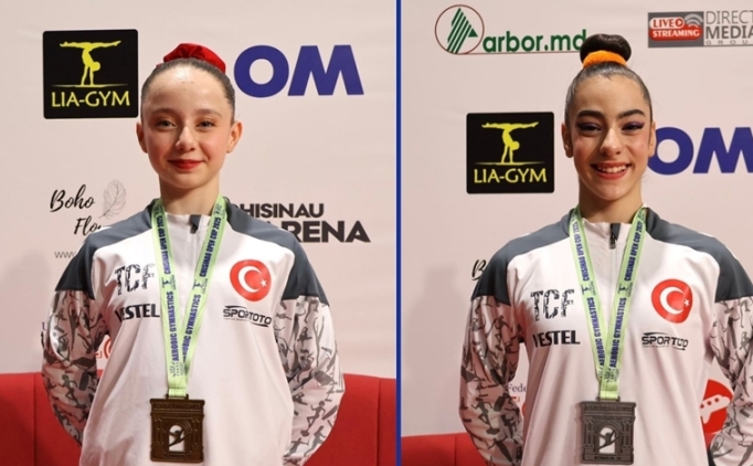 Milli aerobik cimnastik�ilerden Moldova'da 2 madalya!