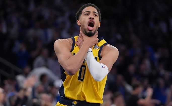 NBA'de Pacers, Knicks'i uzatmada yenerek Do�u Konferans� finalinde 1-0 �ne ge�ti