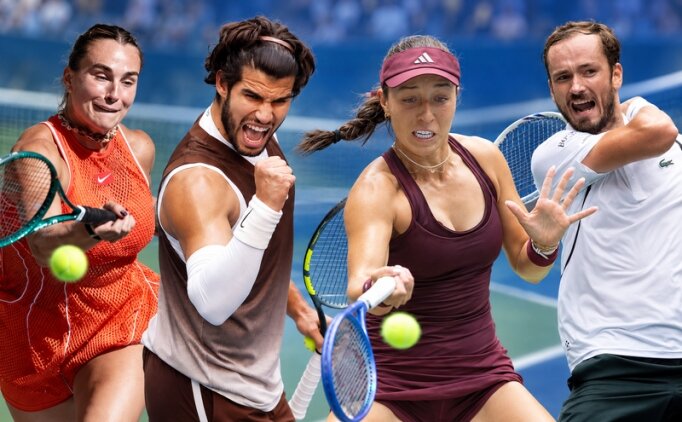 ABD Açık'ta Sabalenka, Alcaraz, Pegula ve Medvedev, 4. turda
