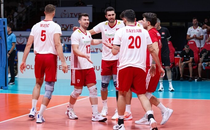 A Milli Erkek Voleybol Takımı, hazırlık maçında Danimarka'yı yendi