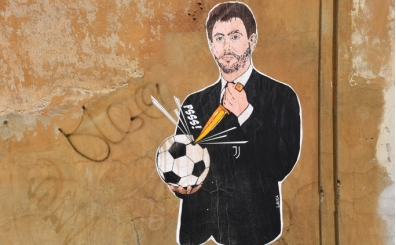 Agnelli'ye tepki olarak duvar resmi çizildi
