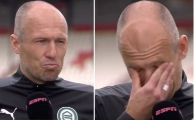 Arjen Robben, gözyaşlarını tutamadı!