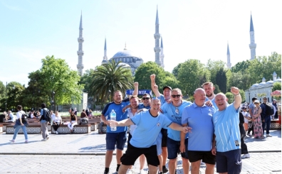 Inter ve Manchester City taraftarlar stanbul'u gezdi