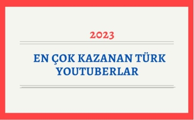  En ok Kazanan Trk Youtuberlar 2023