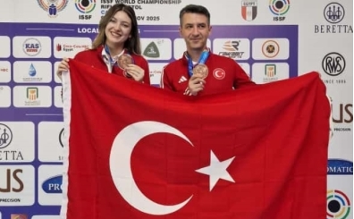 Milli atclar Damla Kse ile Mert Nalbant, dnya 3'ncs oldu