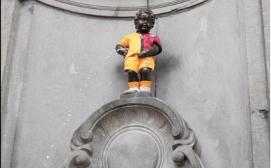 Manneken Pis heykeli, Galatasaray formasını giydi