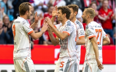 Bayern Münih'de Thomas Müller, taraftarına galibiyet ile veda etti!