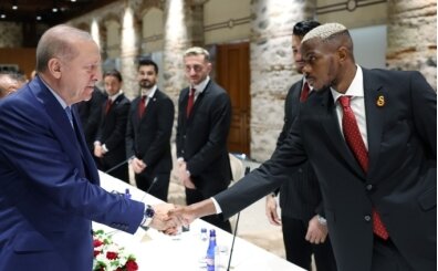Cumhurba�kan� Erdo�an, Galatasaray'� kabul etti
