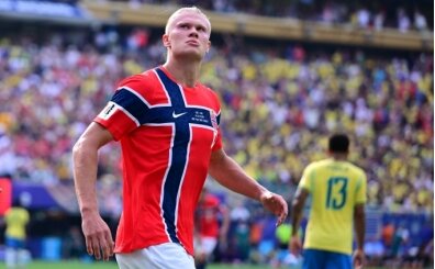 Haaland'dan duble! gol krall���nda Messi ve Mbappe'yi yakalad�